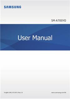 Samsung Galaxy A7 (2015) manual. Tablet Instructions.